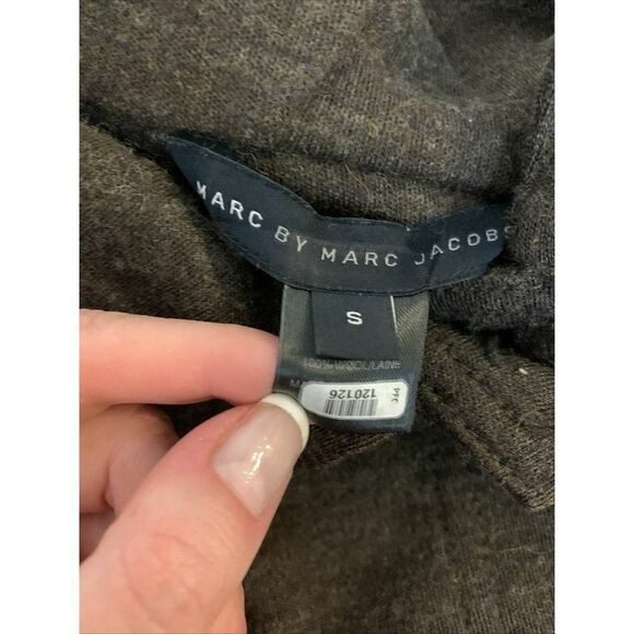 Marc Jacobs Authentic Solid Chocolate Brown Long Sleeve 100% Wool Jacket Small - Picture 5 of 6